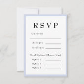 ラベンダーパープル タイムレス ウェディング RSVP (正面)