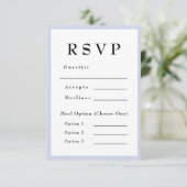 ラベンダーパープル タイムレス ウェディング RSVP (スタンド正面)