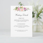 ラベンダーパープル&赤面結婚フローラ詳細 エンクロージャーカード (スタンド正面)