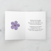 ラベンダーヒューズフローラ100thバースデーカード カード (内部)