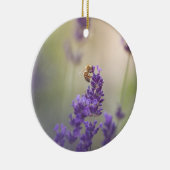 ラベンダービー自然写真 セラミックオーナメント (右)