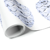 ラベンダーピネコーンホワイトラッピング紙 ラッピングペーパー (ロールコーナー)