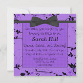 ラベンダーピンアップバチェロレッテ 招待状 (裏面)