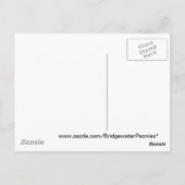 ラベンダーピンクの牡丹暗い赤紫色 ポストカード (裏面)