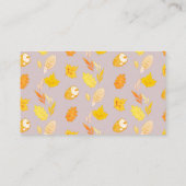 ラベンダーピンクカボチャのブックリクエスト エンクロージャーカード (裏面)