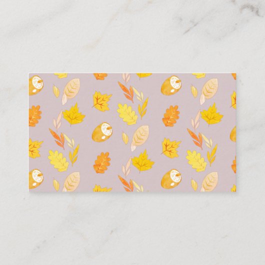 ラベンダーピンクカボチャのブックリクエスト エンクロージャーカード (裏面)