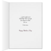 ラベンダーピンクブーケ卵形フレームマザーズデイカード (内側 (右))