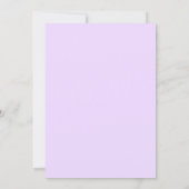 ラベンダーピンクボウエレガントキンセアニェラ 招待状 (裏面)