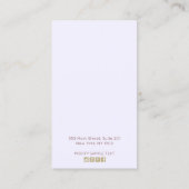 ラベンダーピンクボホフローライヤリングディスプレイ 名刺 (裏面)