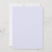 ラベンダーピンクローズ金ゴールドフローラレース結婚ラグジュアリーズ 招待状 (裏面)