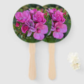 ラベンダーピンクローズ ハンドファン (正面&裏面)