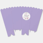 ラベンダーピンク薄紫ブライダルシャワー フェイバーボックス (見開き)