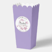 ラベンダーピンク薄紫ブライダルシャワー フェイバーボックス (正面)