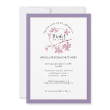 ラベンダーピンク薄紫ブロッサムブライダルシャワー