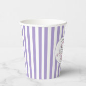 ラベンダーピンク薄紫ブロッサムブライダルシャワー 紙コップ (右)