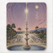 ラベンダーファウンテンズルラビーパーソナライズされた マウスパッド (正面)