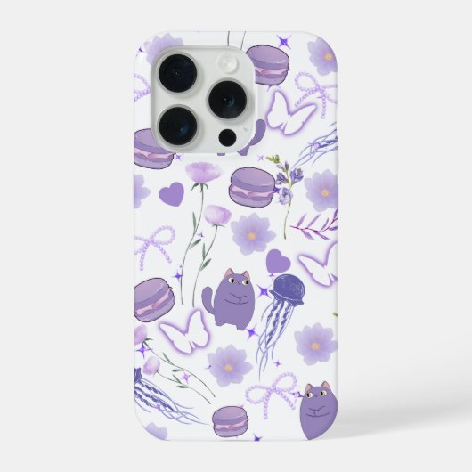 ラベンダーファンタジー フォンケース iPhoneケース (裏面)