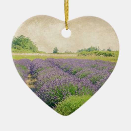 ラベンダーファーム動揺して- セラミックオーナメント (正面)