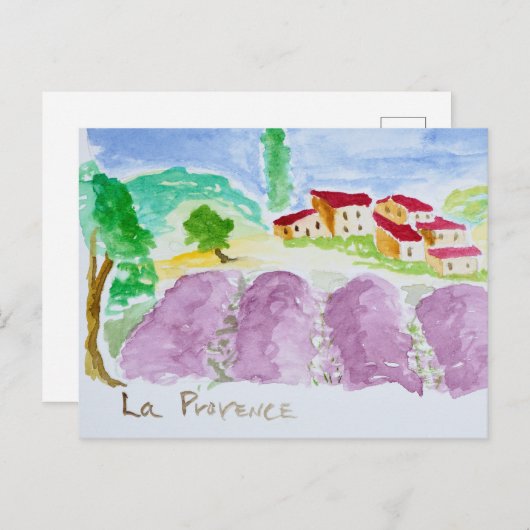 ラベンダーフィールズアブバイデセナンケ |プロヴァンス ポストカード (正面/裏面)