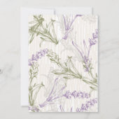 ラベンダーフィールズオブブルーウェスタン結婚式招待状 招待状 (裏面)