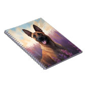 ラベンダーフィールドにベルギーのマリノワ ノートブック (右側)