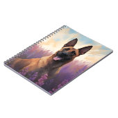 ラベンダーフィールドにベルギーのマリノワ ノートブック (左側)