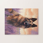 ラベンダーフィールドにベルギーテルブレン ジグソーパズル (横)