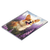 ラベンダーフィールドのコルギ ノートブック (左側)