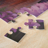 ラベンダーフィールドのゴールデンレトリバー ジグソーパズル (側面)