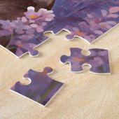 ラベンダーフィールドのドイツ語の短いポインタ ジグソーパズル (側面)