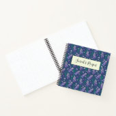 ラベンダーフィールドのパターン（紫） ノートブック (内部)