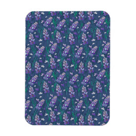 ラベンダーフィールドのパターン（紫） マグネット