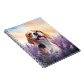ラベンダーフィールドのビーグル ノートブック (右側)