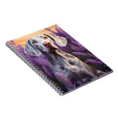 ラベンダーフィールドのワイマラナー ノートブック (右側)