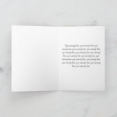 ラベンダーフィールドアンドウィンドミル誕生日カード カード (内部)