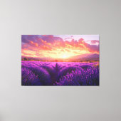 ラベンダーフィールドインプロヴァンス キャンバスプリント (正面)