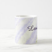 ラベンダーフィールドコーヒーのパーソナライズされたマグカップ コーヒーマグカップ (中央)