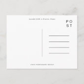 ラベンダーフィールドフランス水彩旅行はがき インビテーションポストカード (裏面)