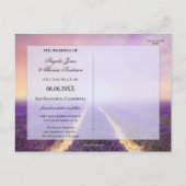 ラベンダーフィールドフローラ国日付の保存 案内ポストカード (裏面)