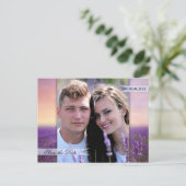 ラベンダーフィールドフローラ国日付の保存 案内ポストカード (スタンド正面)