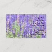 ラベンダーフィールド写真+チョコレート 名刺 (裏面)