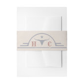 ラベンダーフィールド結婚ズオブブルーウェスタン 招待状ベリーバンド (正面例)