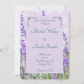 ラベンダーフィールド結婚式招待状 招待状 (正面)