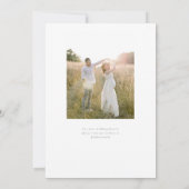 ラベンダーフィールド結婚式招待状 招待状 (裏面)