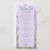 ラベンダーフィールド結婚式 プログラム (裏面)