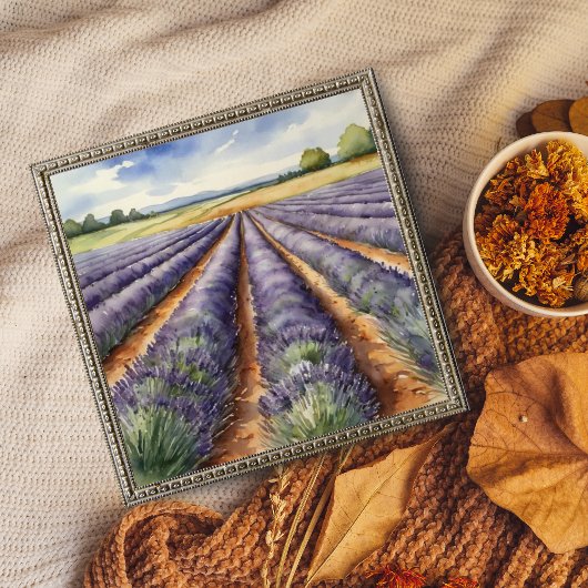 ：ラベンダーフィールド フォトプリント           