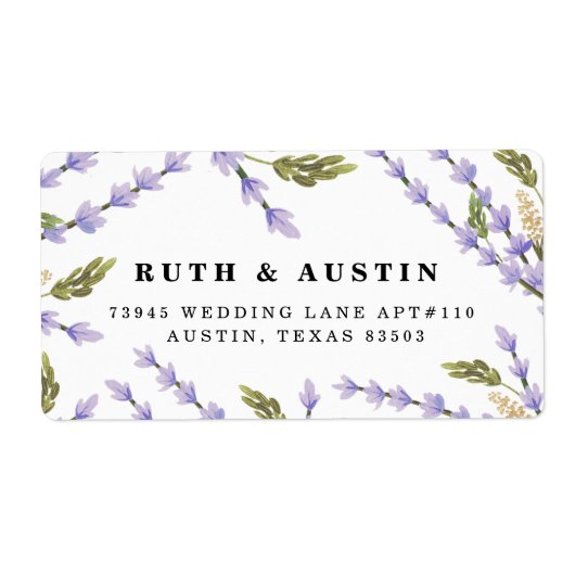 ラベンダーフィールド ラベル (正面)