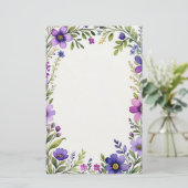 ラベンダーフィールド 便箋 (スタンド正面)