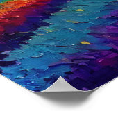 ラベンダーフィールドinフランス – プロヴァンスバイナイト ポスター (角)