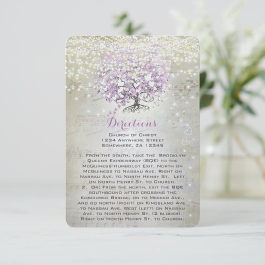 ラベンダーフェアユタリーライツスター結婚ズの囲い 招待状 (スタンド正面)